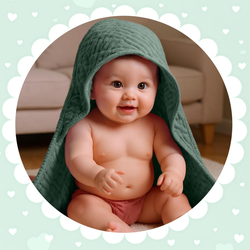 Peryiter hooded towel machine-washable with durable edges after baths.