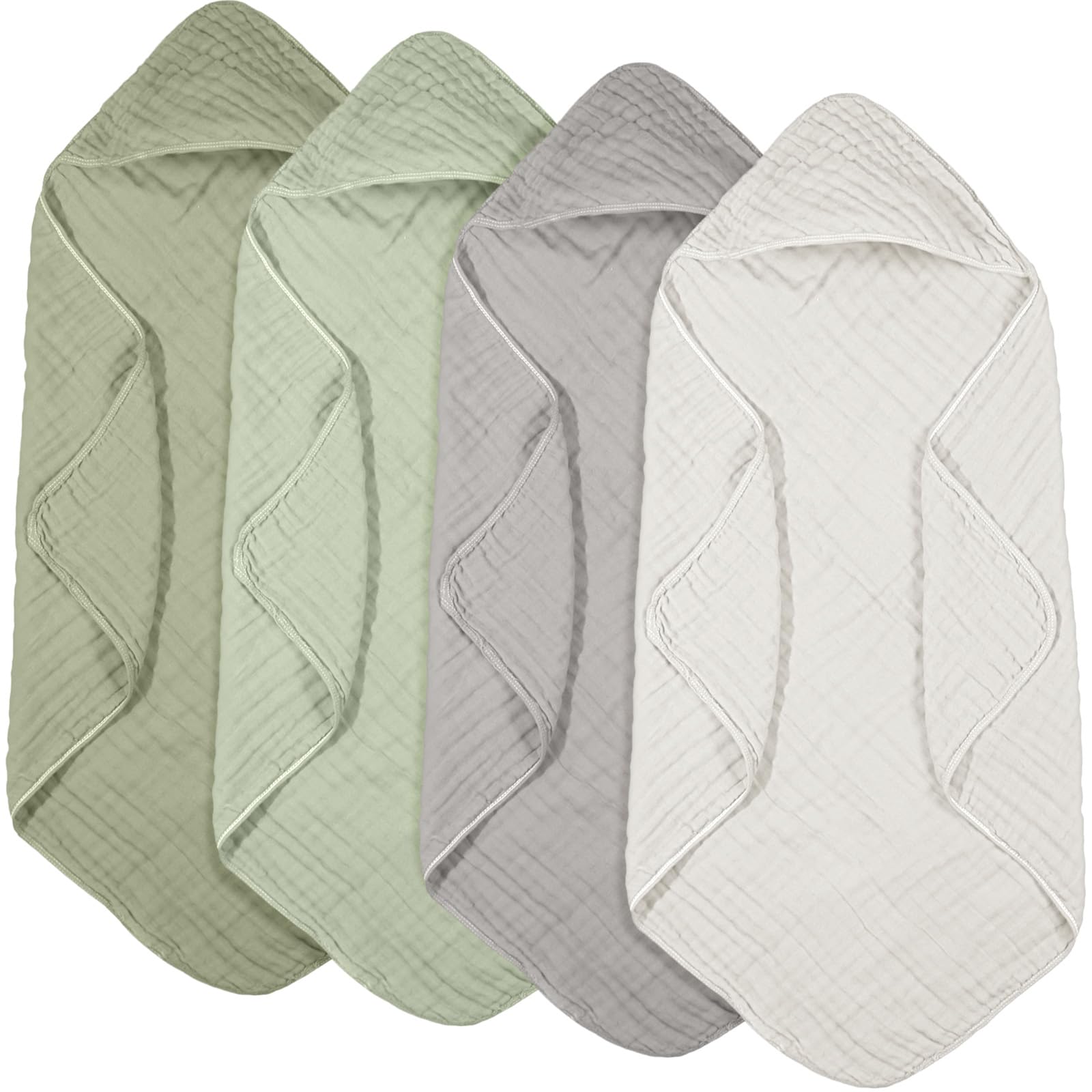 Peryiter muslin hooded towels packaged for gifting and everyday use.