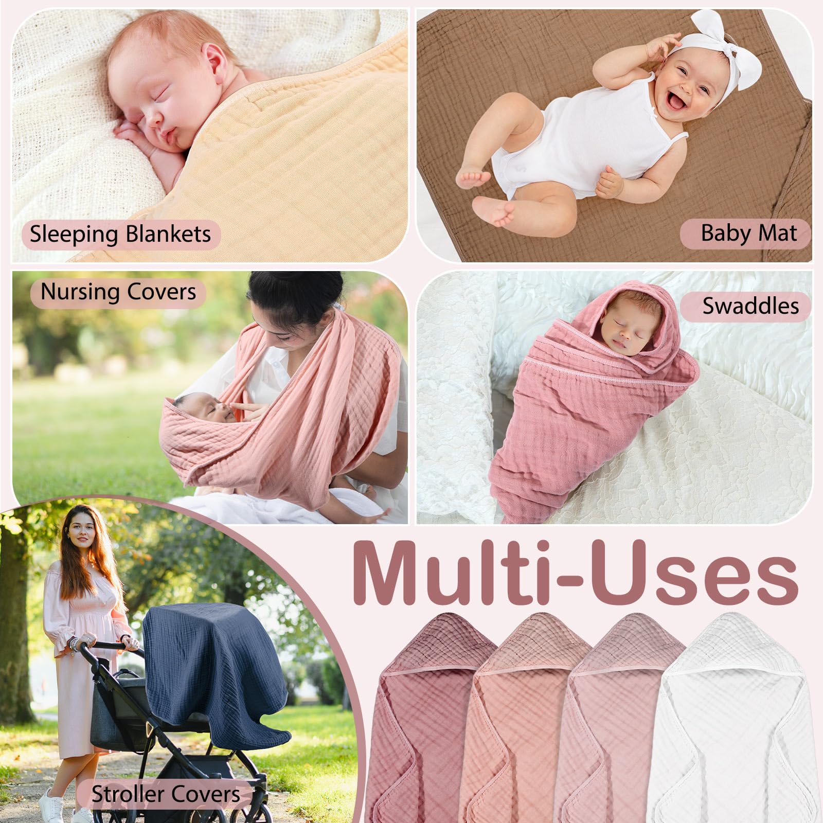 Peryiter soft-touch muslin fabric feels gentle on delicate skin