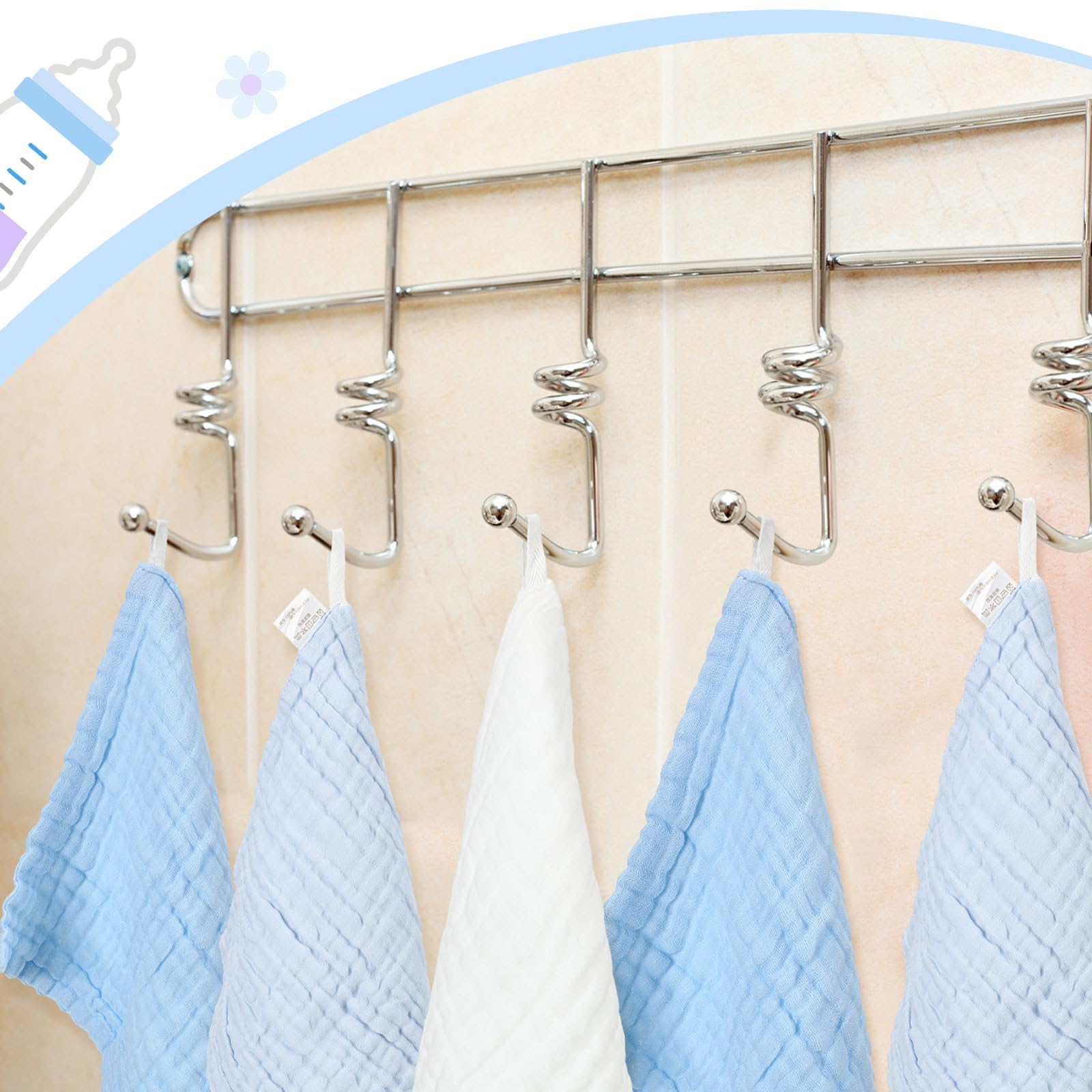 Peryiter white wash cloth close-up showcases absorbent, skin-friendly cotton.