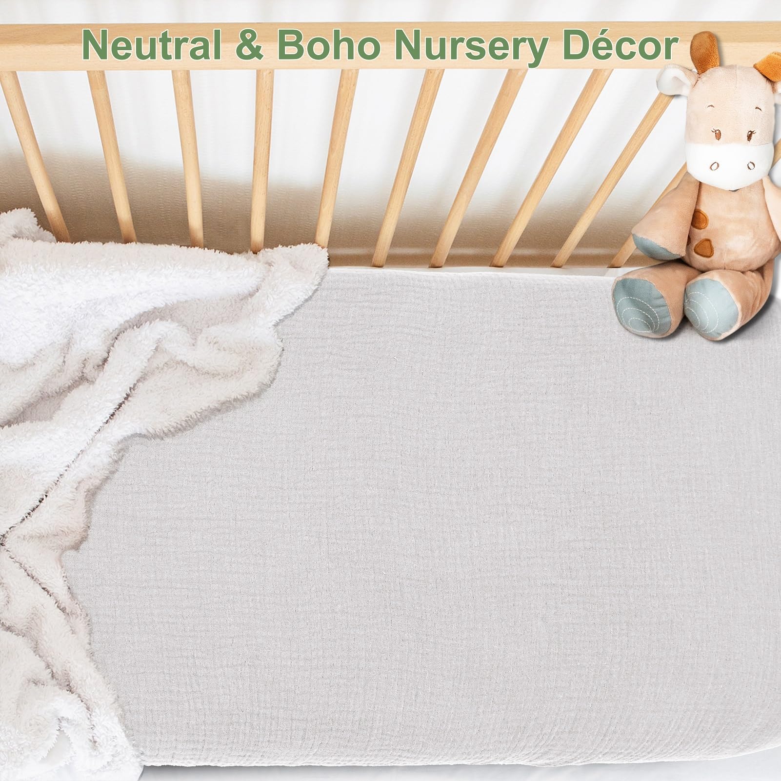 Pet Rejoir Muslin Mini Crib Sheets gift-pack packaging ready for baby shower