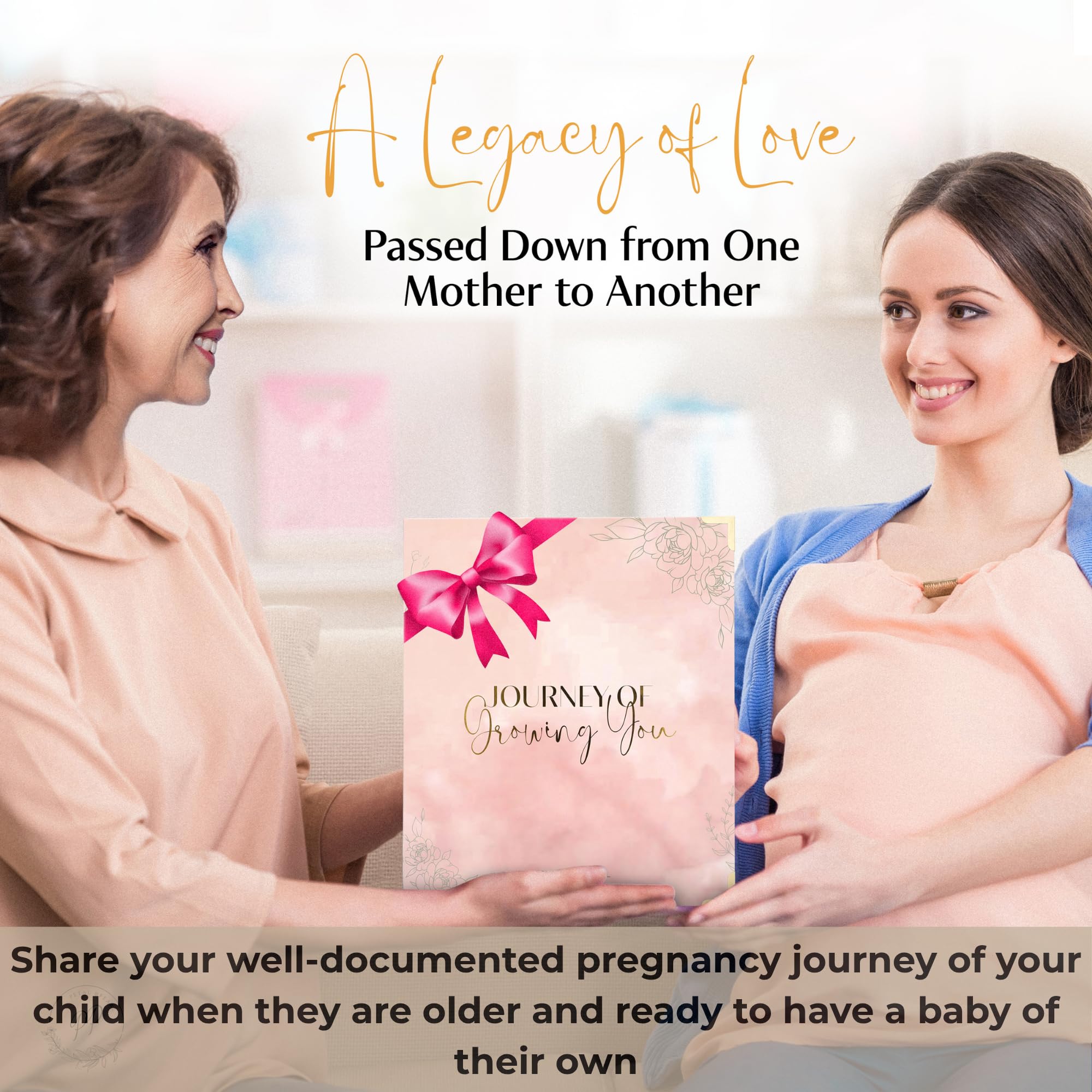 Petal & Pearl PP Pregnancy Journal creative space for photos and mementos.
