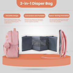 Petino Pura insulated pockets keep bottles warm or cool during travel.