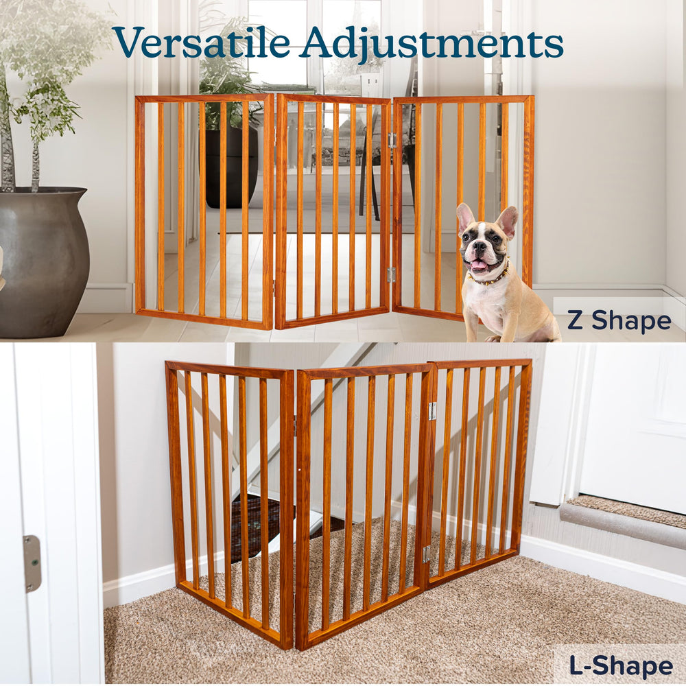 PETMAKER wood and metal construction provides sturdy indoor pet containment.