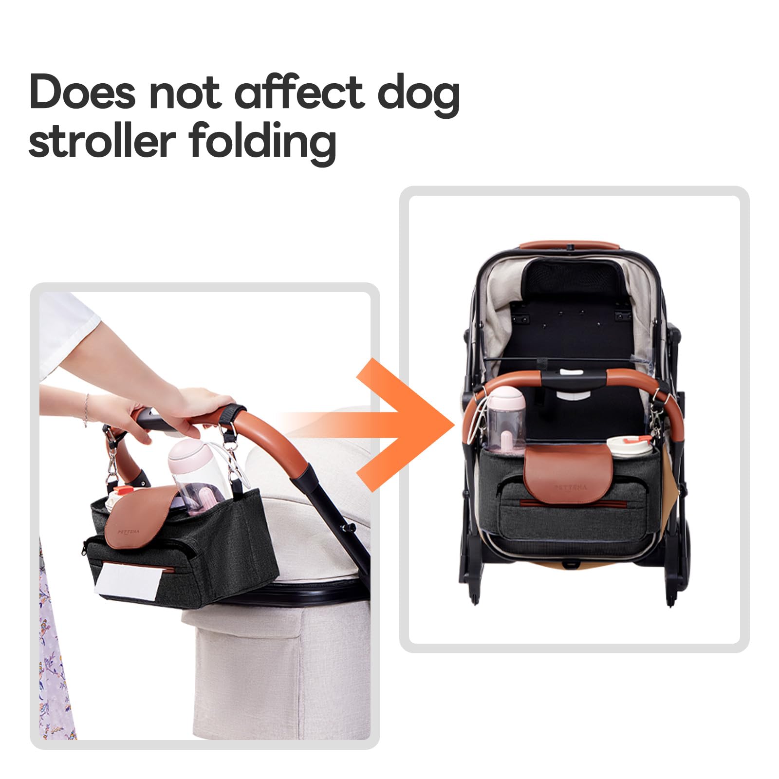 PETTENA stroller accessory strap helps secure bags and gear