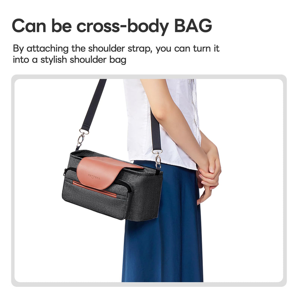 PETTENA dog stroller organizer dimensions 12.6 x 5.9 x 5.5 cm for reference