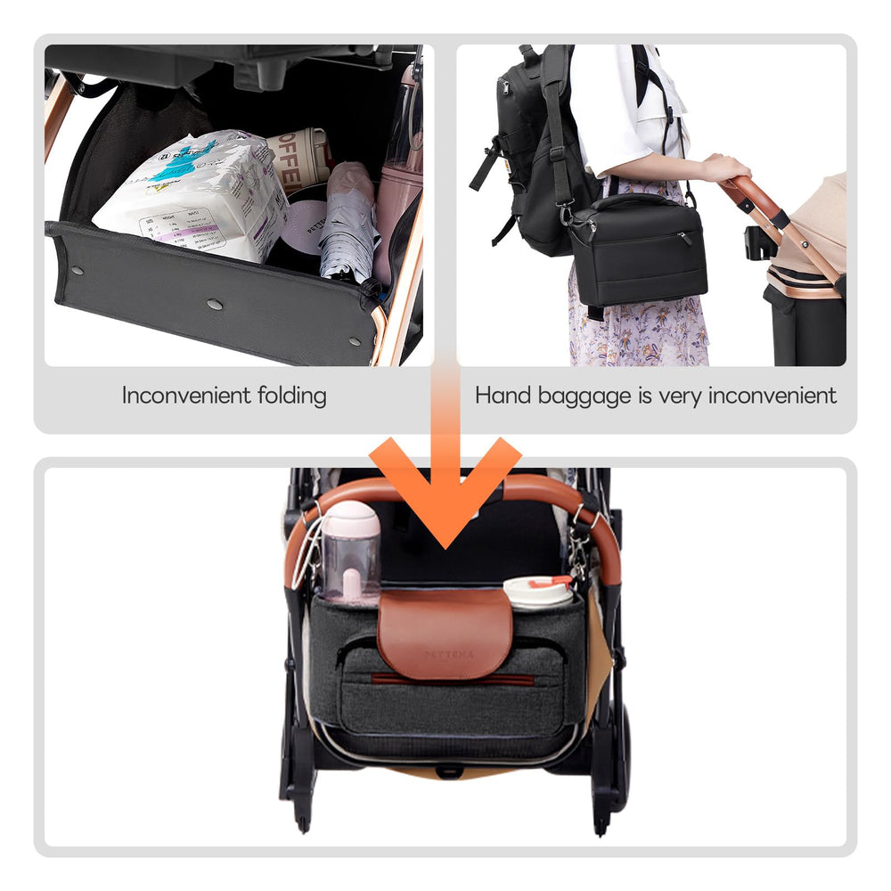 PETTENA organizer fits 14- to 19-inch handlebars for wide compatibility
