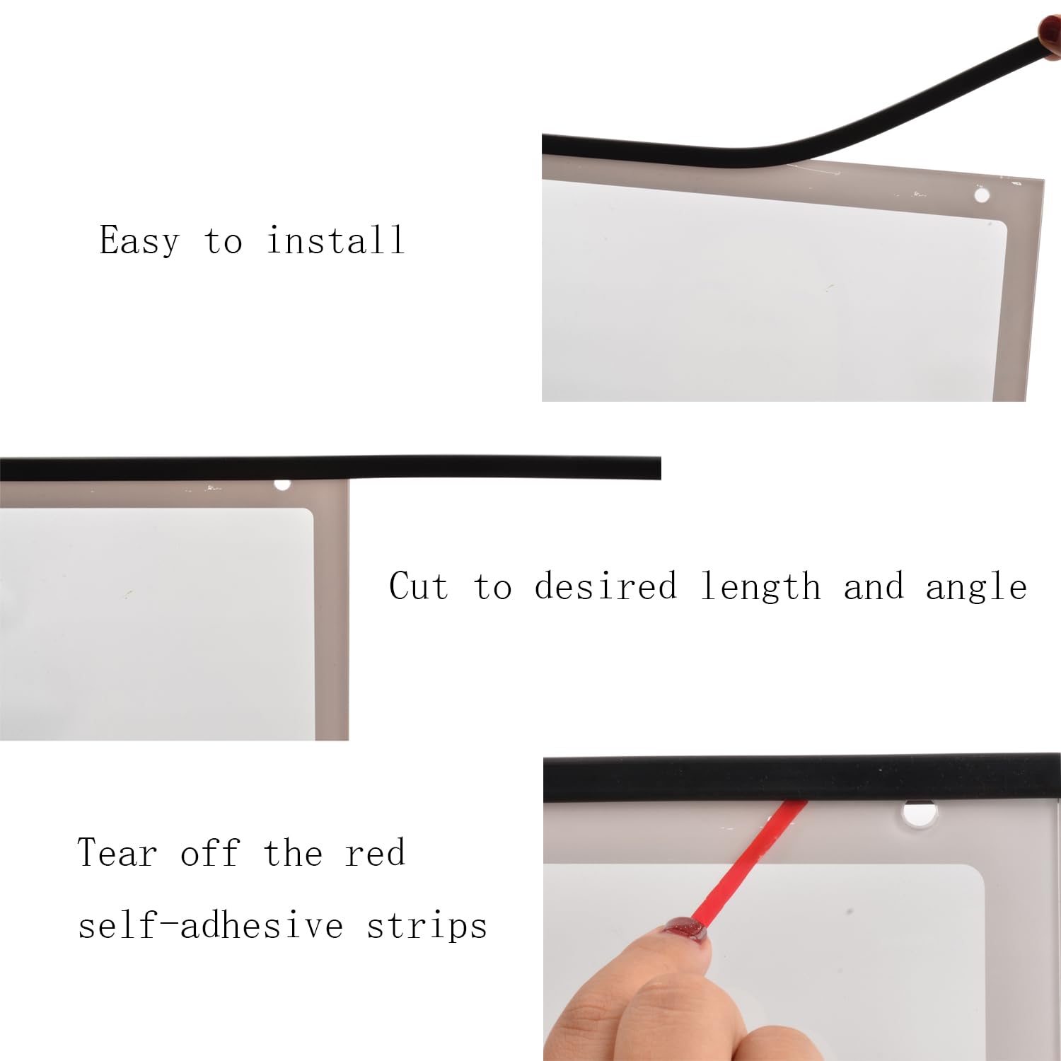 Pettyelf edge trim cutting flexibility fits tight corners and complex angles.