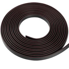 Pettyelf edge trim with peel-and-stick installation simplifies setup.
