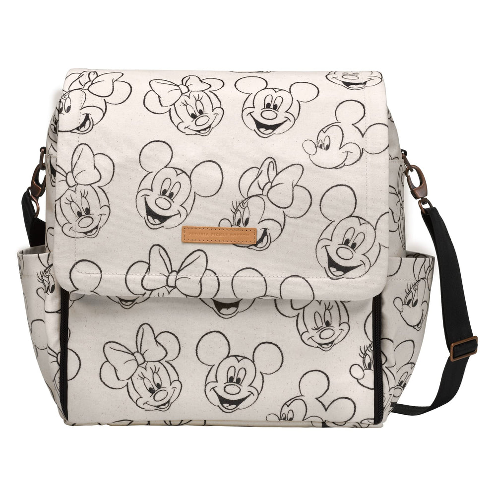Petunia Pickle Bottom Boxy Backpack built-in changing station for on-the-go diapering.