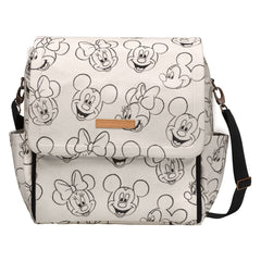 Petunia Pickle Bottom Boxy Backpack built-in changing station for on-the-go diapering.
