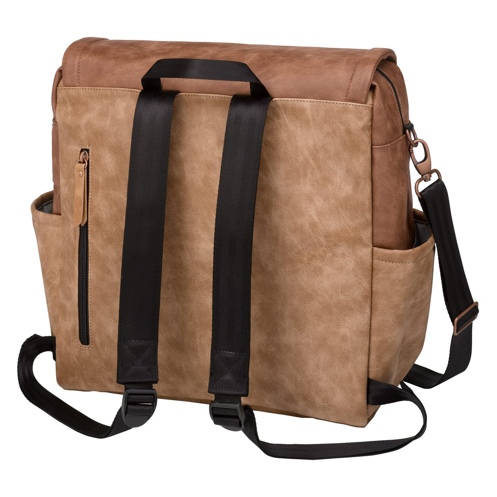 Petunia Pickle Bottom Boxy Backpack Brioche interior pockets organized for essentials