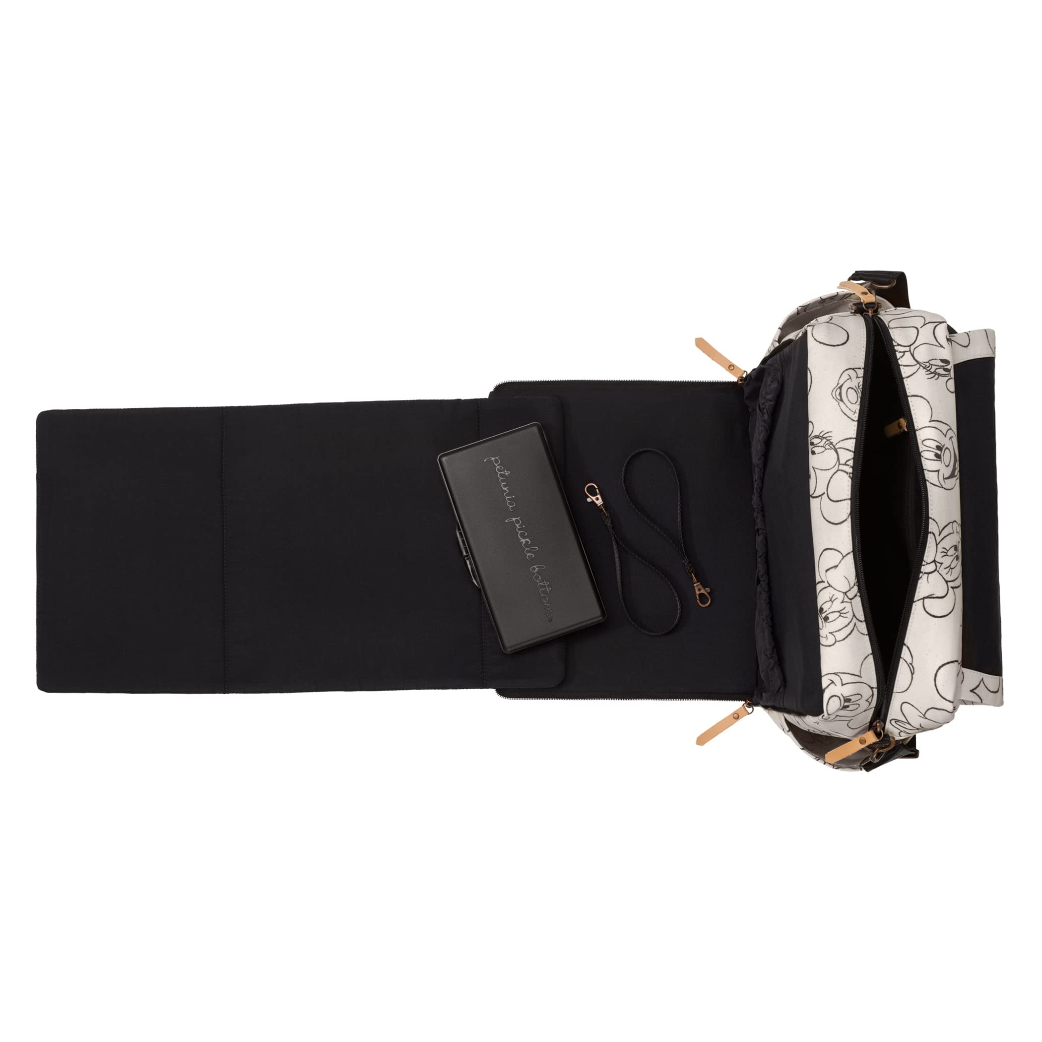 Petunia Pickle Bottom Boxy Backpack interior organization keeps essentials accessible.