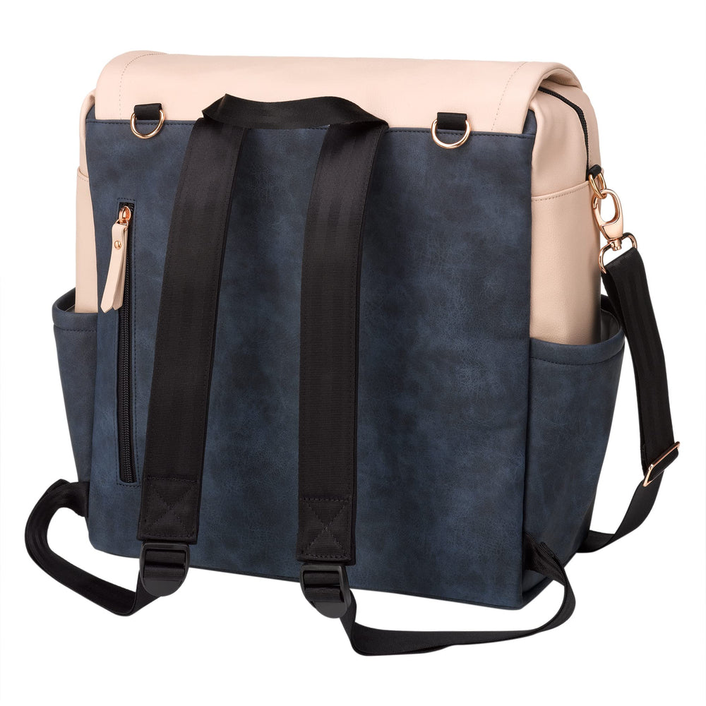 Petunia Pickle Bottom Boxy Backpack stroller straps for hands-free outings.