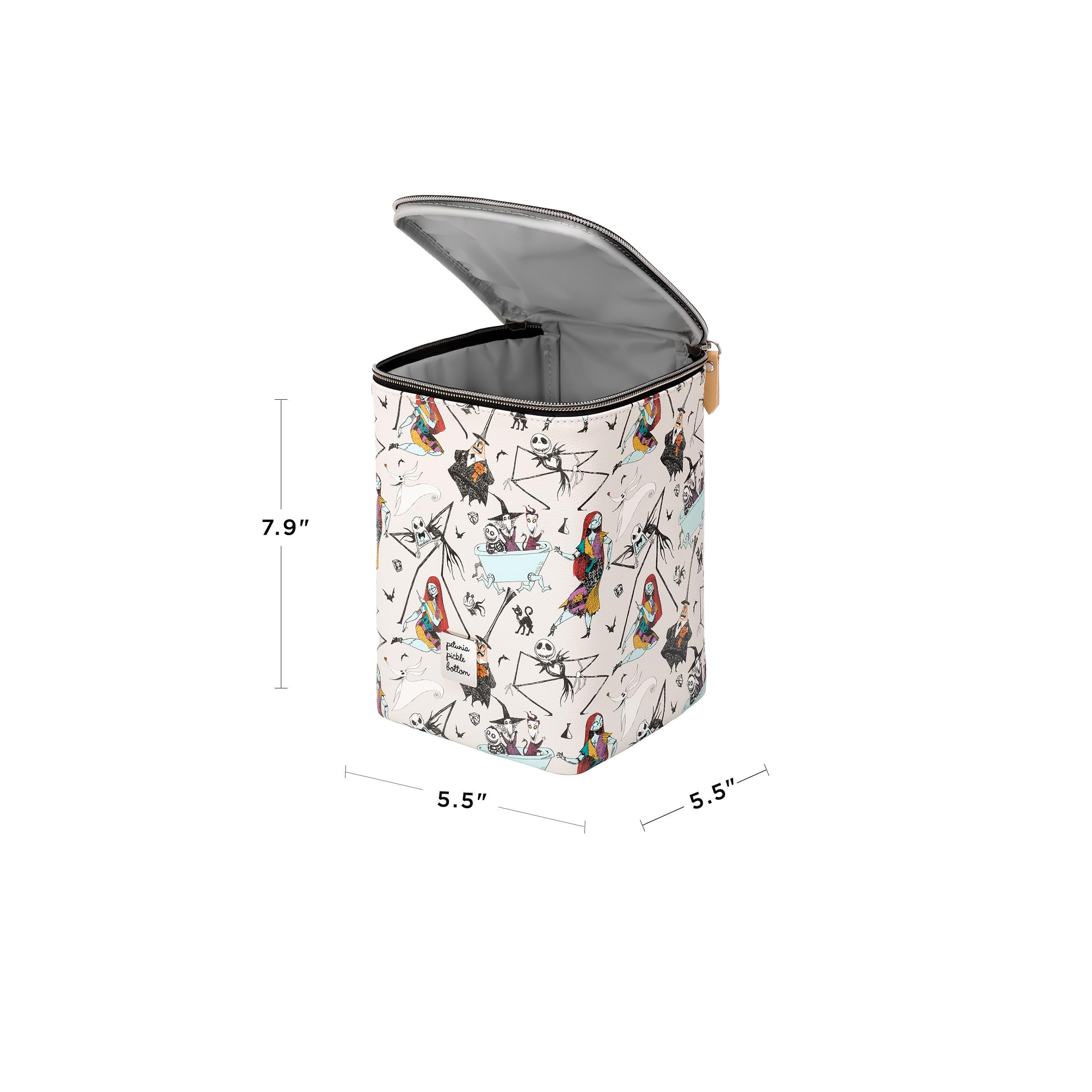 Petunia Pickle Bottom Cool Pixel Plus generous dimensions fit tall bottles and sippy cups.