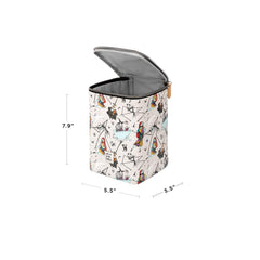 Petunia Pickle Bottom Cool Pixel Plus generous dimensions fit tall bottles and sippy cups.