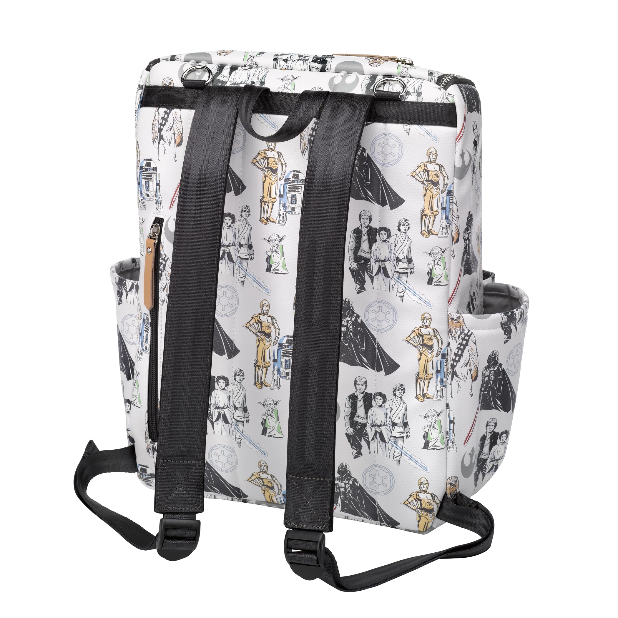 Petunia Pickle Bottom Method Backpack side pocket enables quick item access during outings.