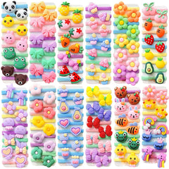 Petunny 100Pcs cotton baby hair ties mixed style pack for gentle toddler styling