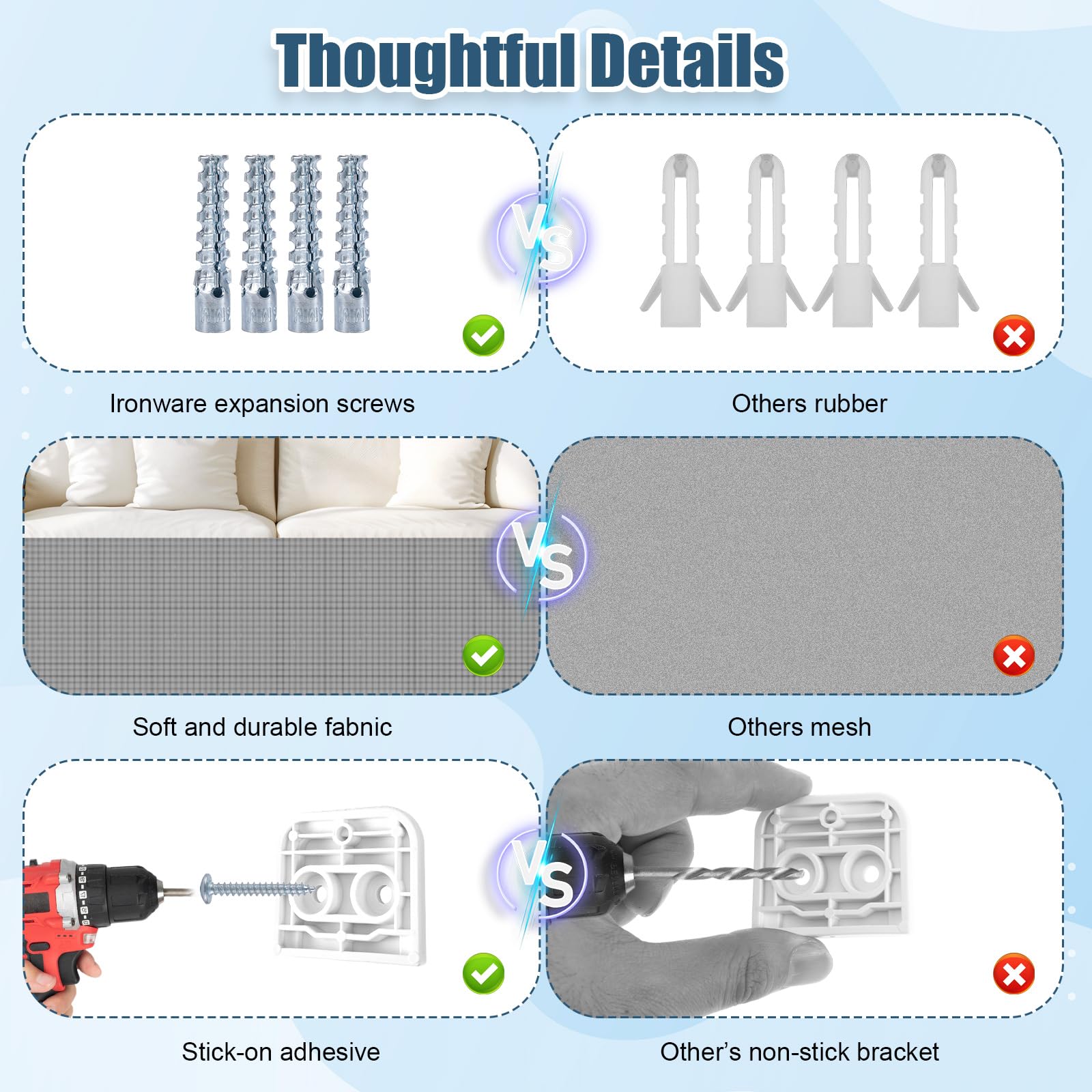 PEUTIER baby gate screws resist stripping for long-lasting installation