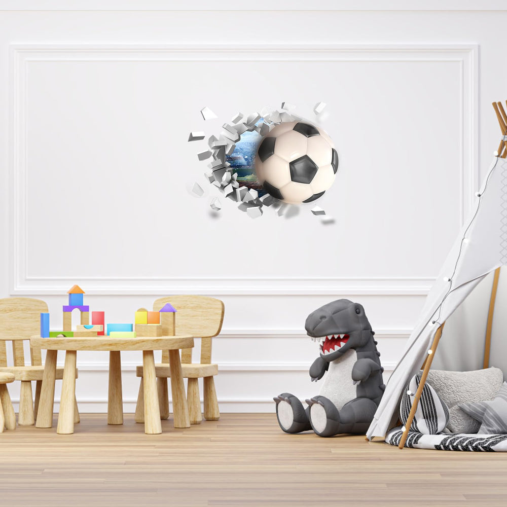 PEUTIER game-room soccer wall art adds sporty energy