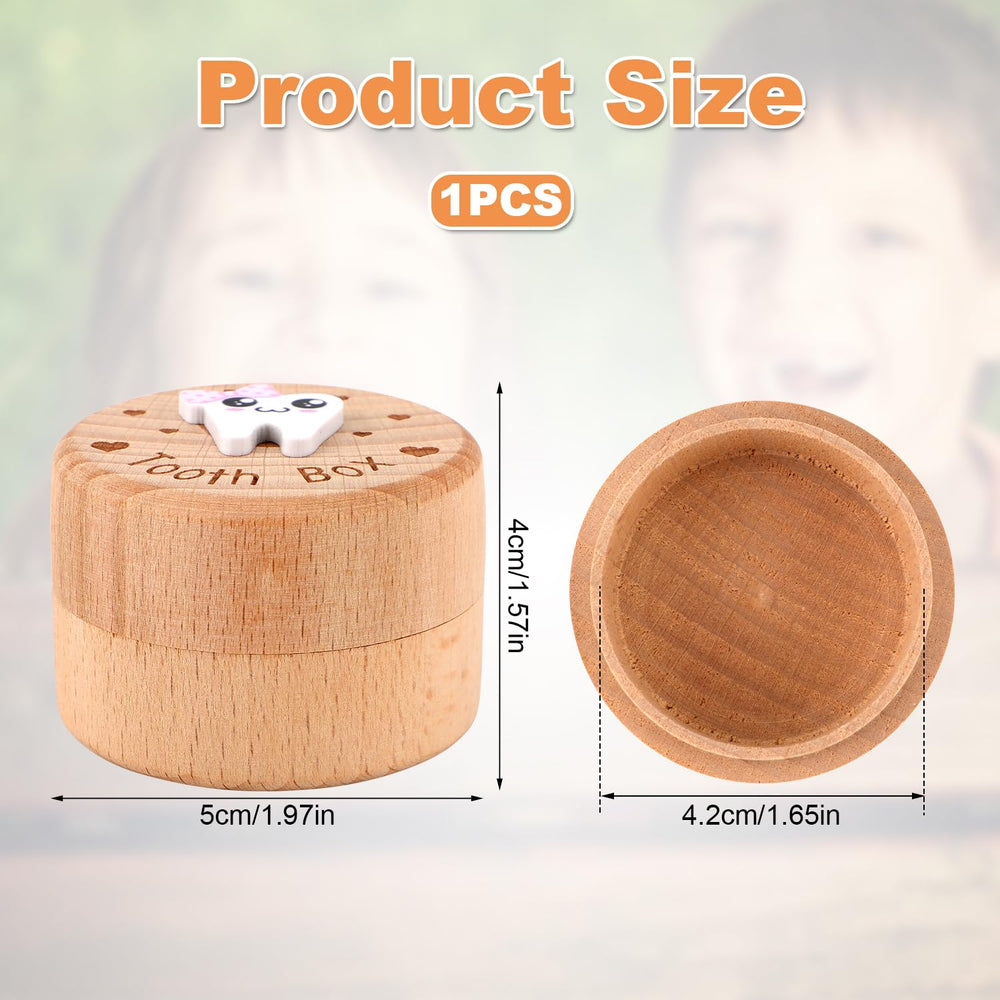 PEUTIER tooth fairy box lid detail highlighting cute tooth design for kids.