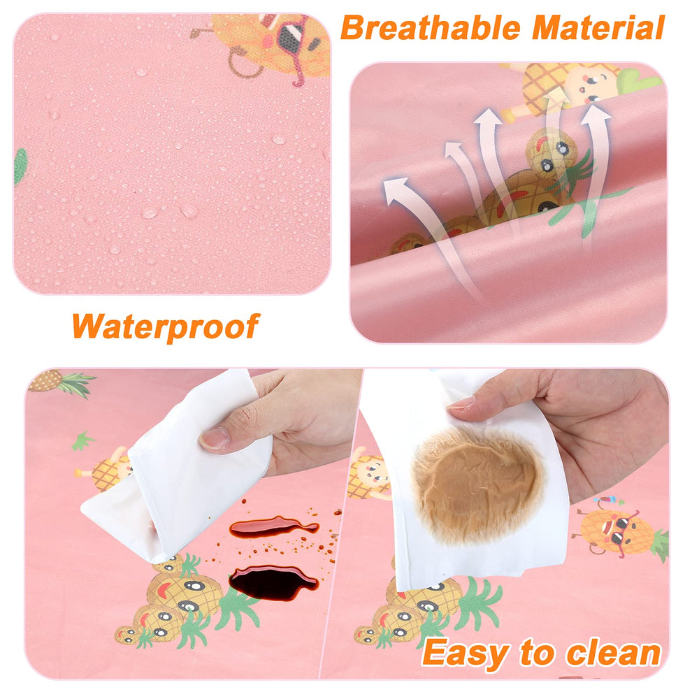 PewinGo full-cover high chair pink prevents clothing stains during self-feeding sessions