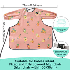 PewinGo machine-washable bib pink folds neatly for quick cleanup after busy mealtimes