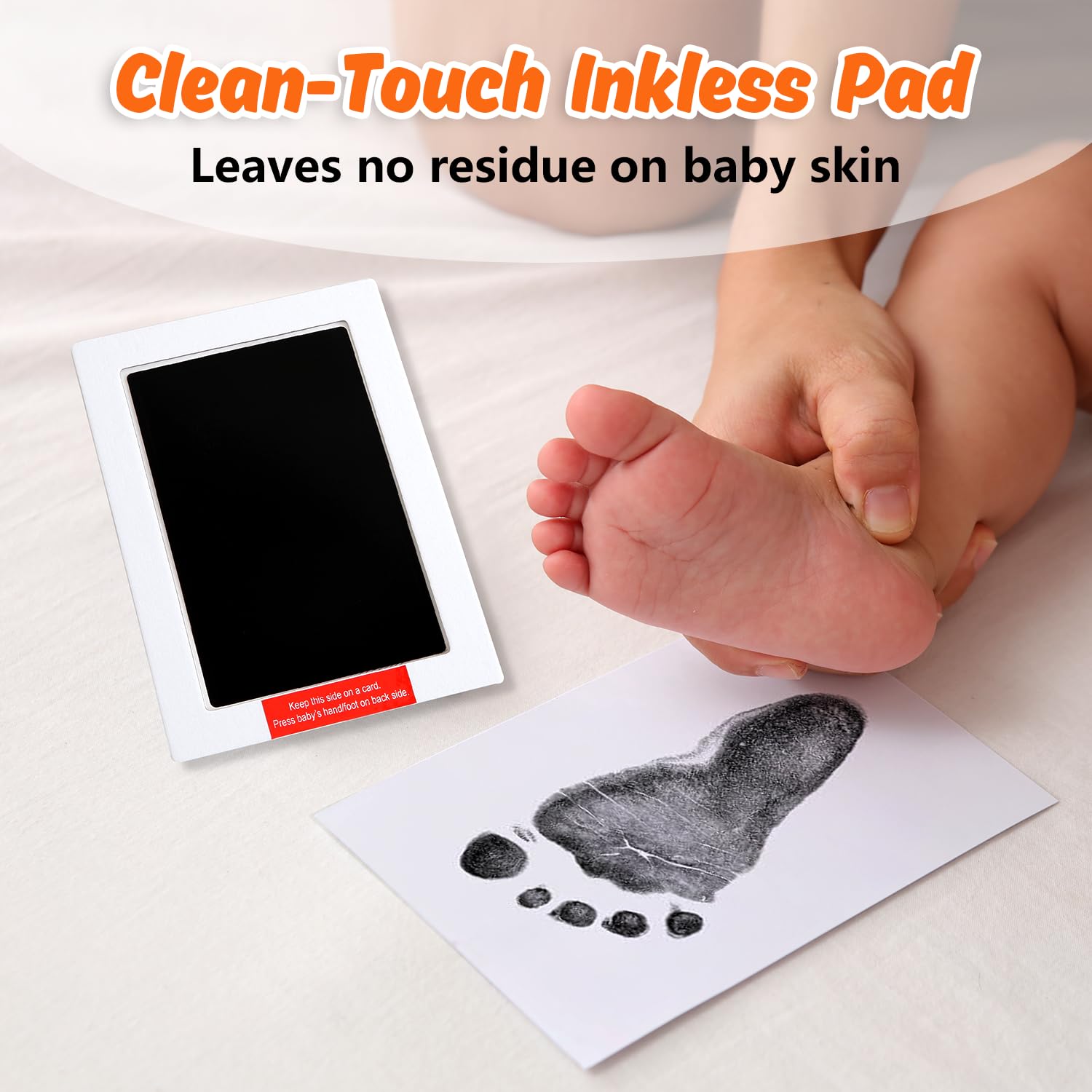 PewinGo handprint-footprint-setup demonstrates quick, safe impression process for keepsakes