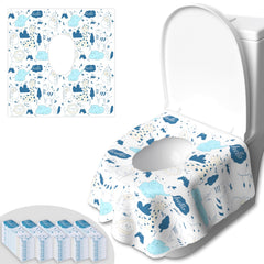 Peyazoco 50-pack packaging view for quick travel restroom protection on the go