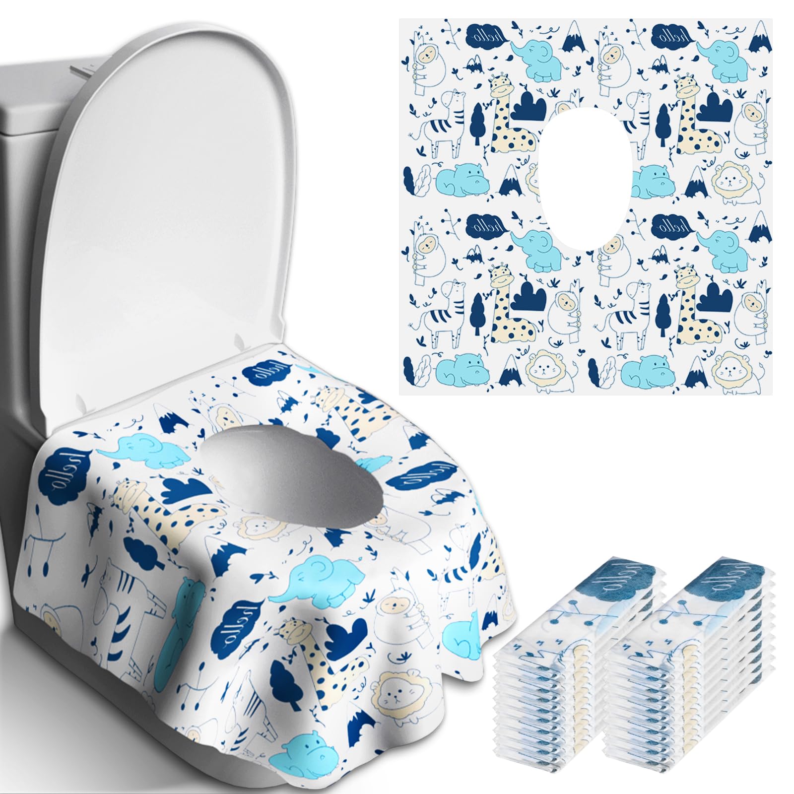 Peyazoco full-coverage toilet seat cover fits 24.6x26 inches for public restrooms