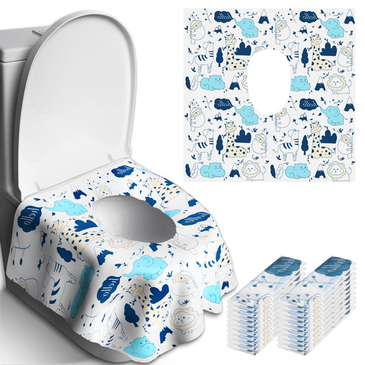 Peyazoco full-coverage toilet seat cover fits 24.6x26 inches for public restrooms