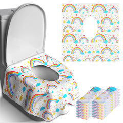 Peyazoco toilet seat cover packaging shows portable travel protection for busy restrooms