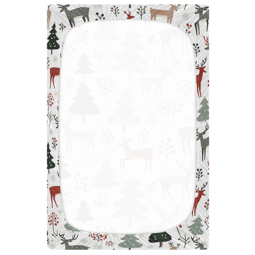 Pfrewn crib sheet soft breathable fabric enhances baby's comfort during naps.