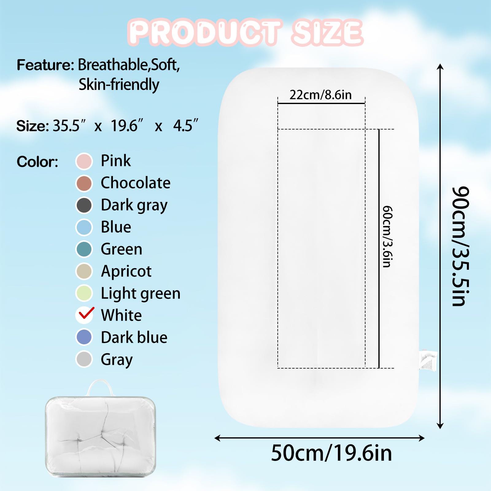 PGONEEE baby lounger machine washable for easy care