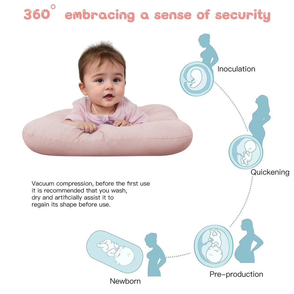 PGONEEE baby lounger multi-room-use shows portable design for living room or travel.