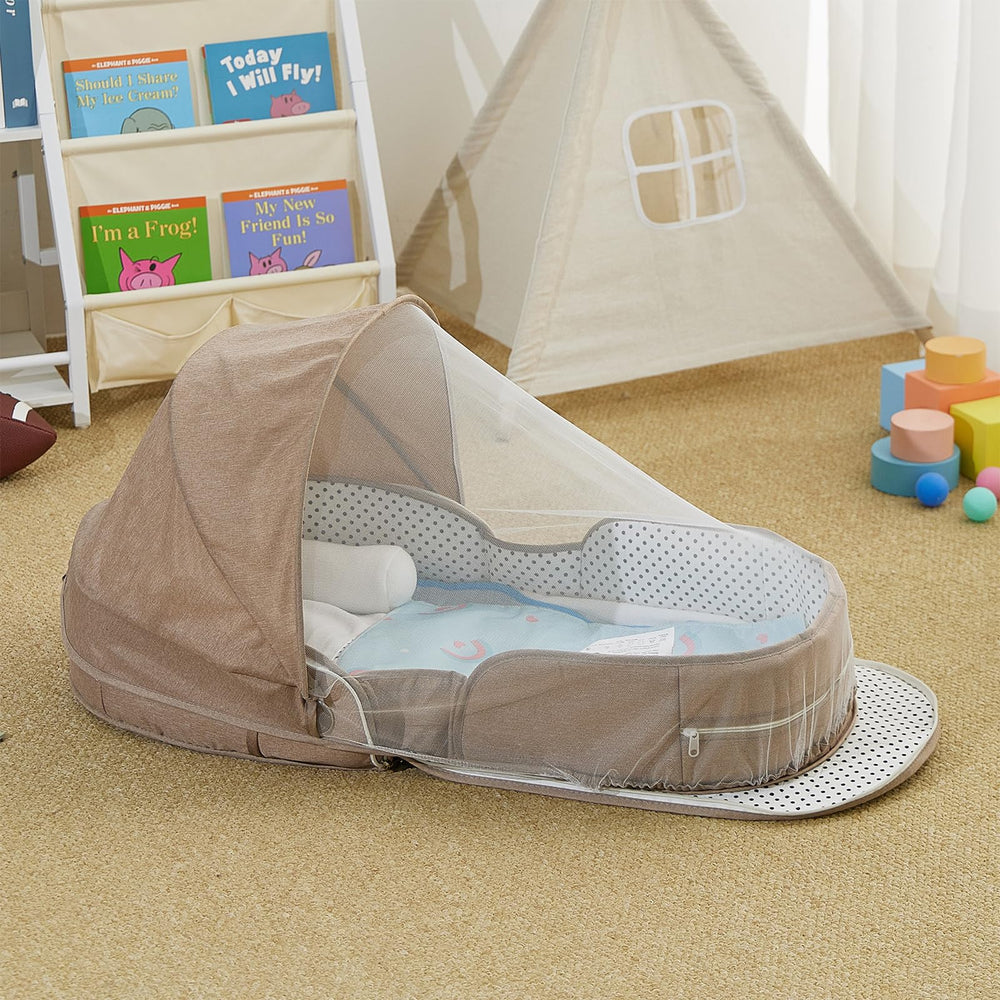 PGONEEE travel bassinet lightweight design for effortless outdoor or flight travel