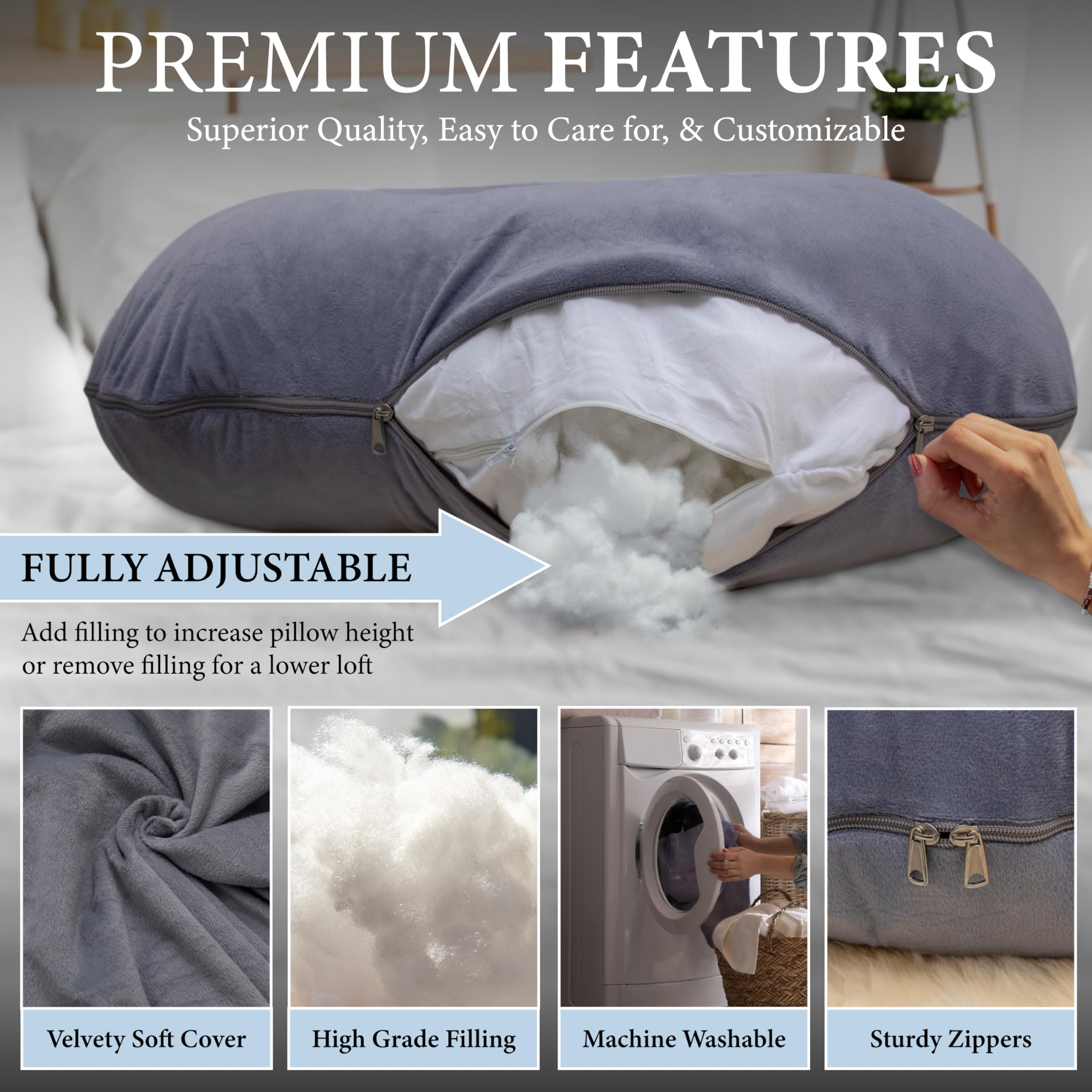 Pharmedoc pregnancy pillow makes a thoughtful baby shower gift for restful nights.