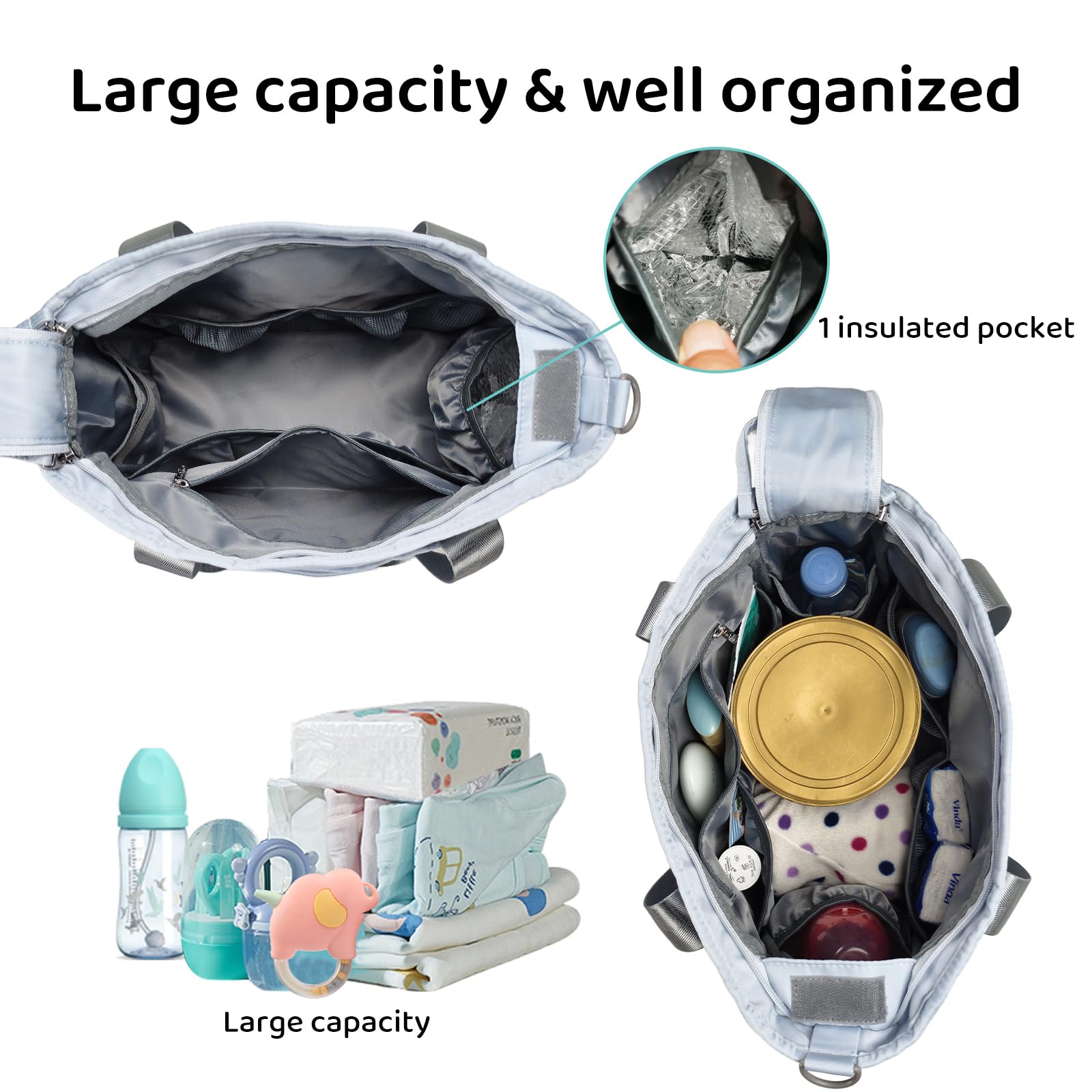 PHEBEN insulated bottle pouch helps keep bottles warm or cool