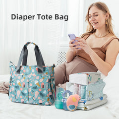 PHEBEN diaper bag tote ample main compartment for newborn and toddler gear.