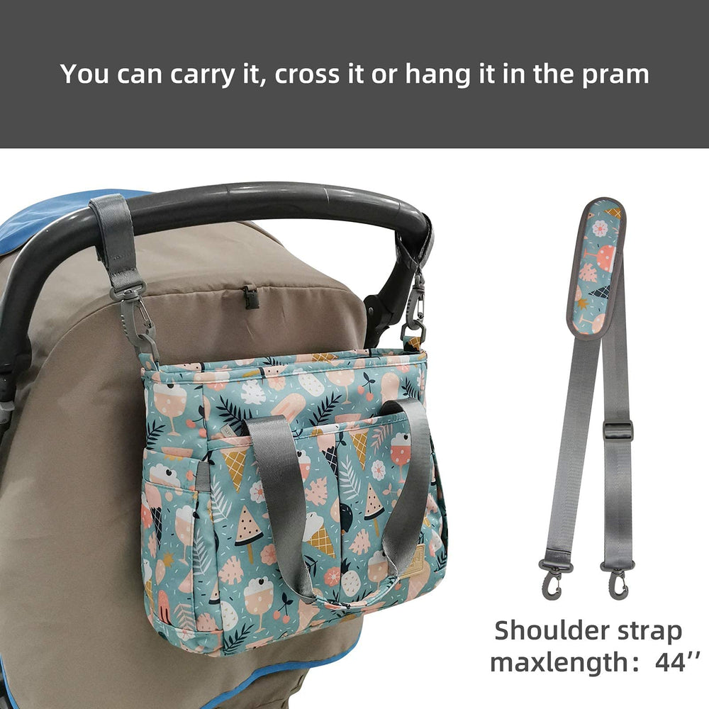 PHEBEN diaper bag tote durable waterproof fabric stands up to daily use.