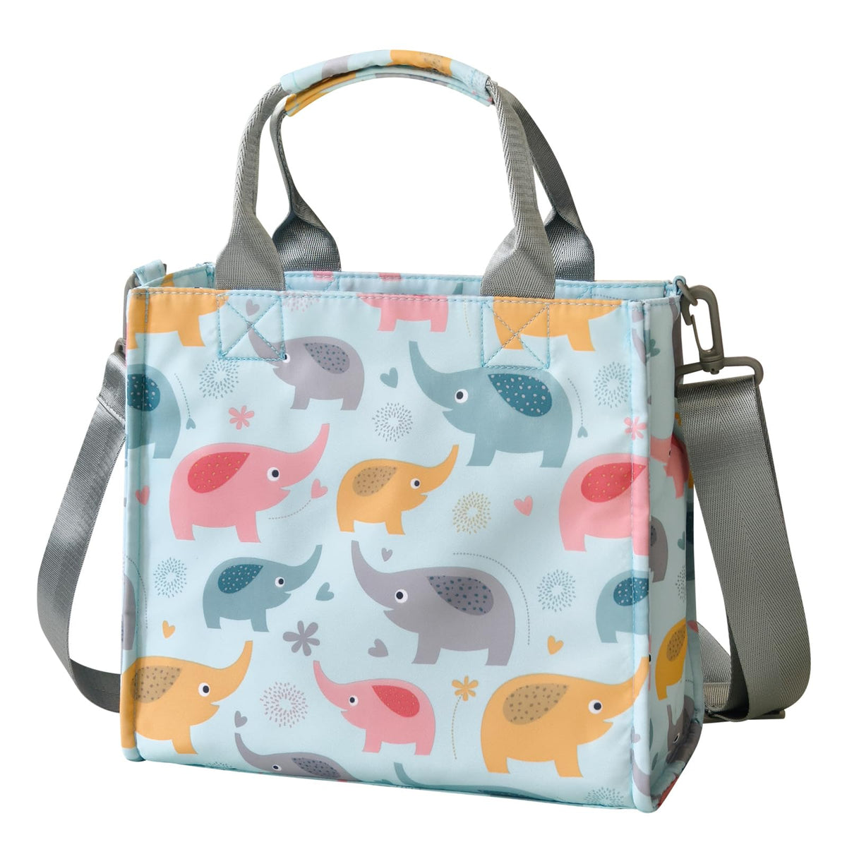 PHEBEN small diaper bag tote with front pocket offers quick access to essentials