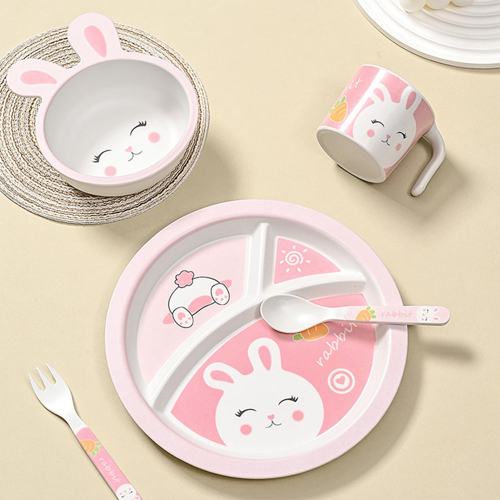 PHEENOWL lightweight dinnerware supports self-feeding and independence