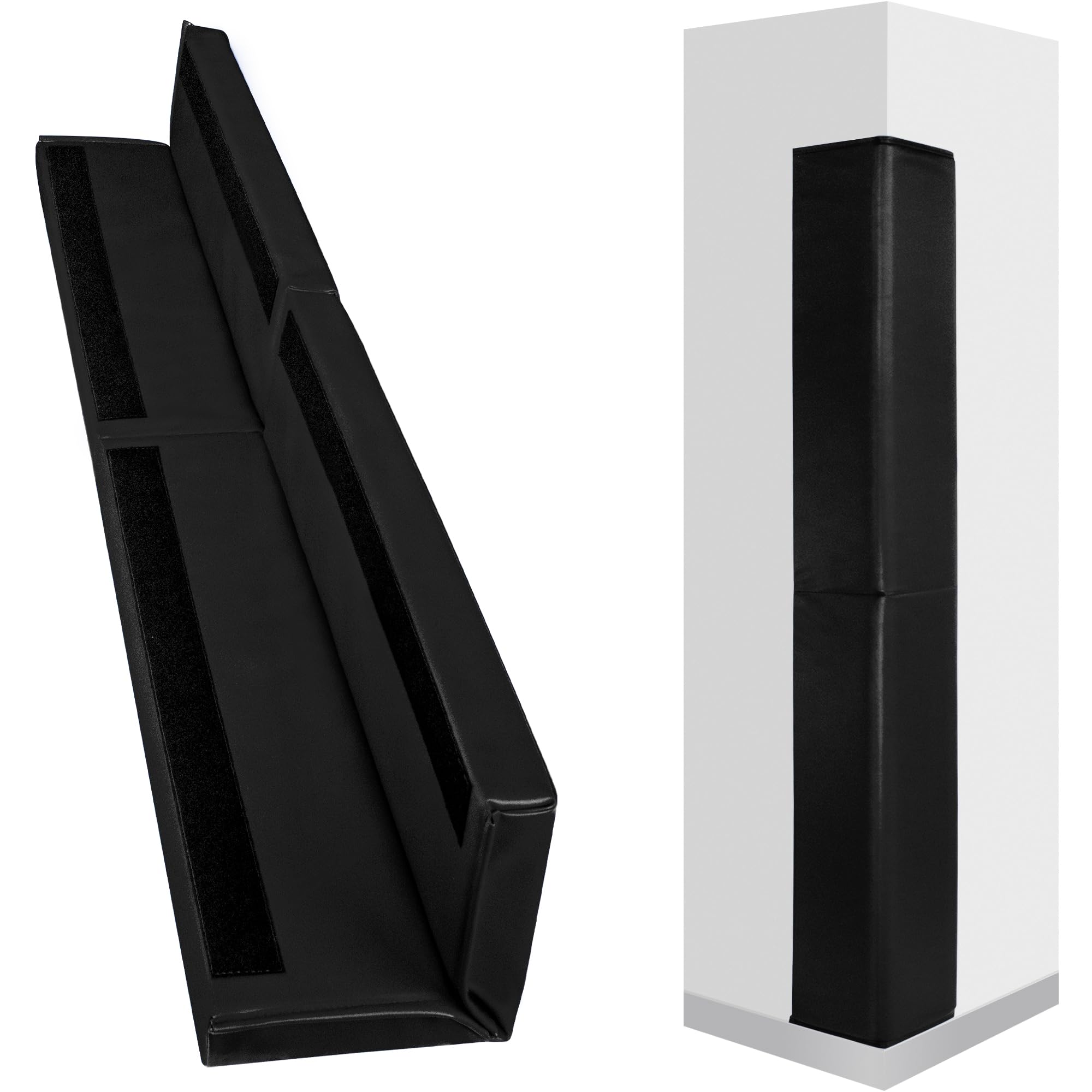 PHENEPUS wall corner pad 6ft tall provides heavy-duty cushioning for gym walls.