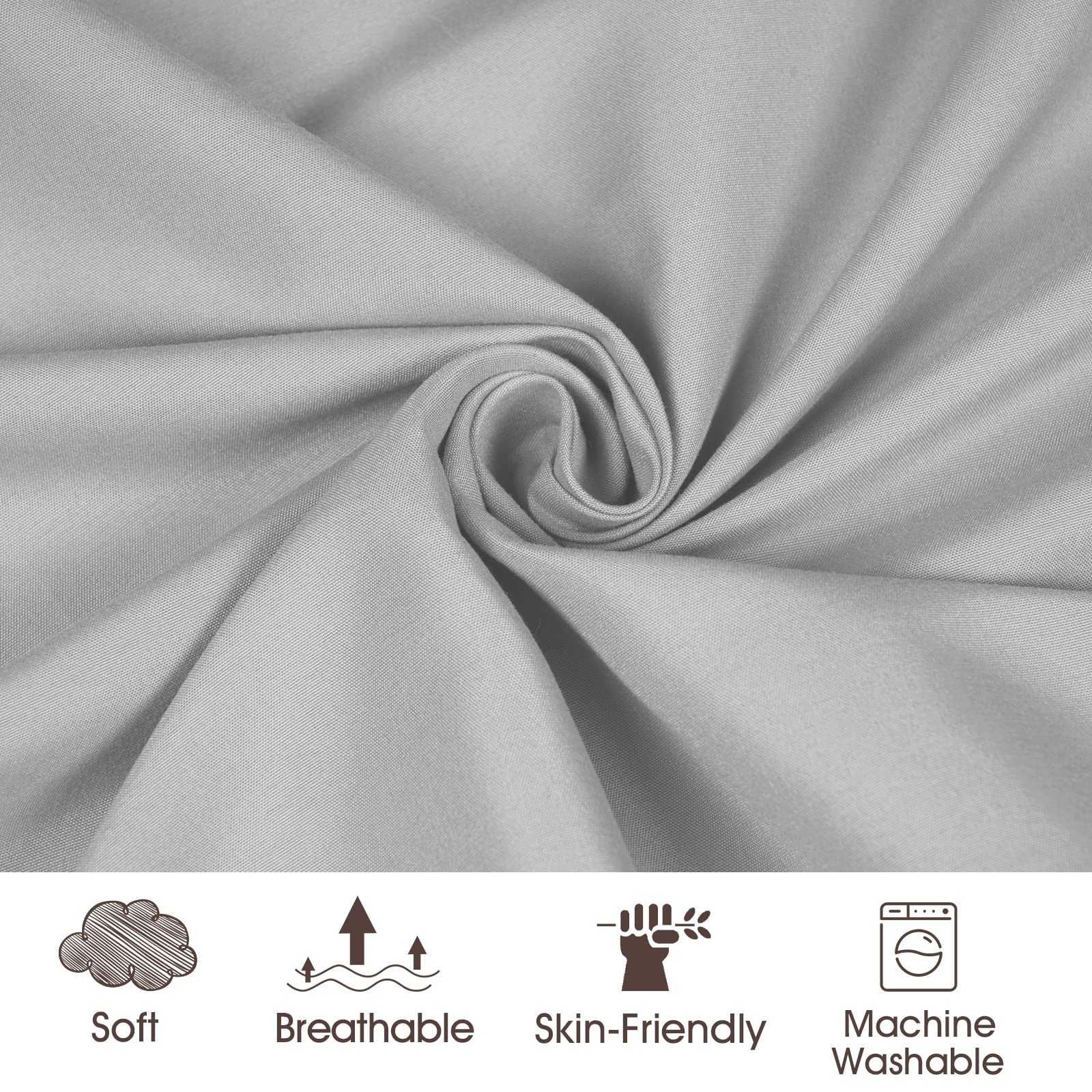 PHF changing pad cover grey two-pack close-up on breathable material for airflow