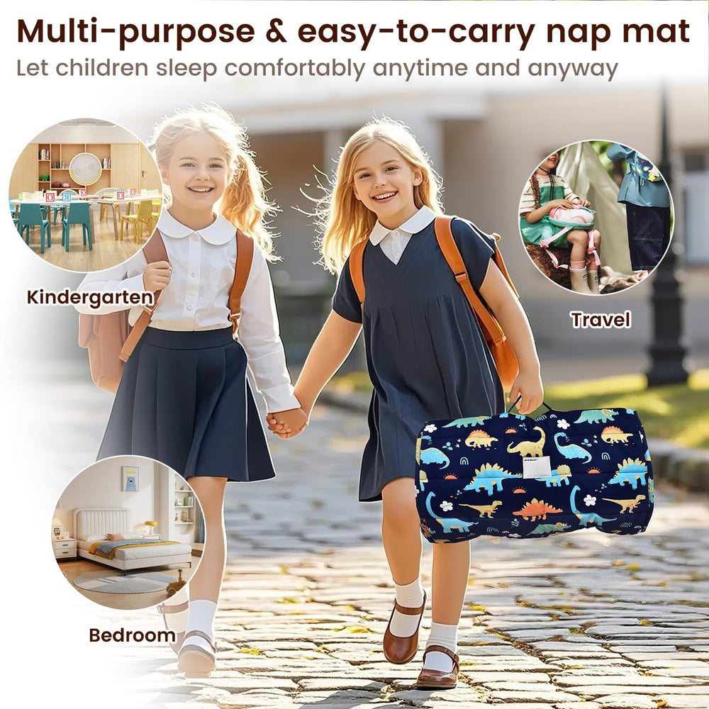 PHF Dinosaur Nap Mat travel-compact design saves space during trips