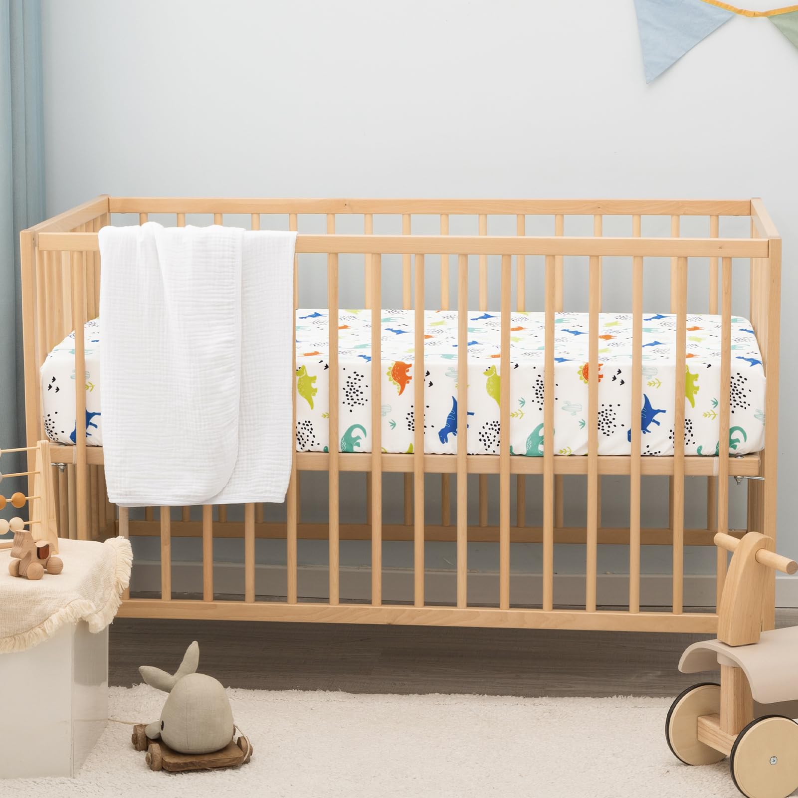 PHF elastic-band edge keeps sheet flat and secure through restless sleep.