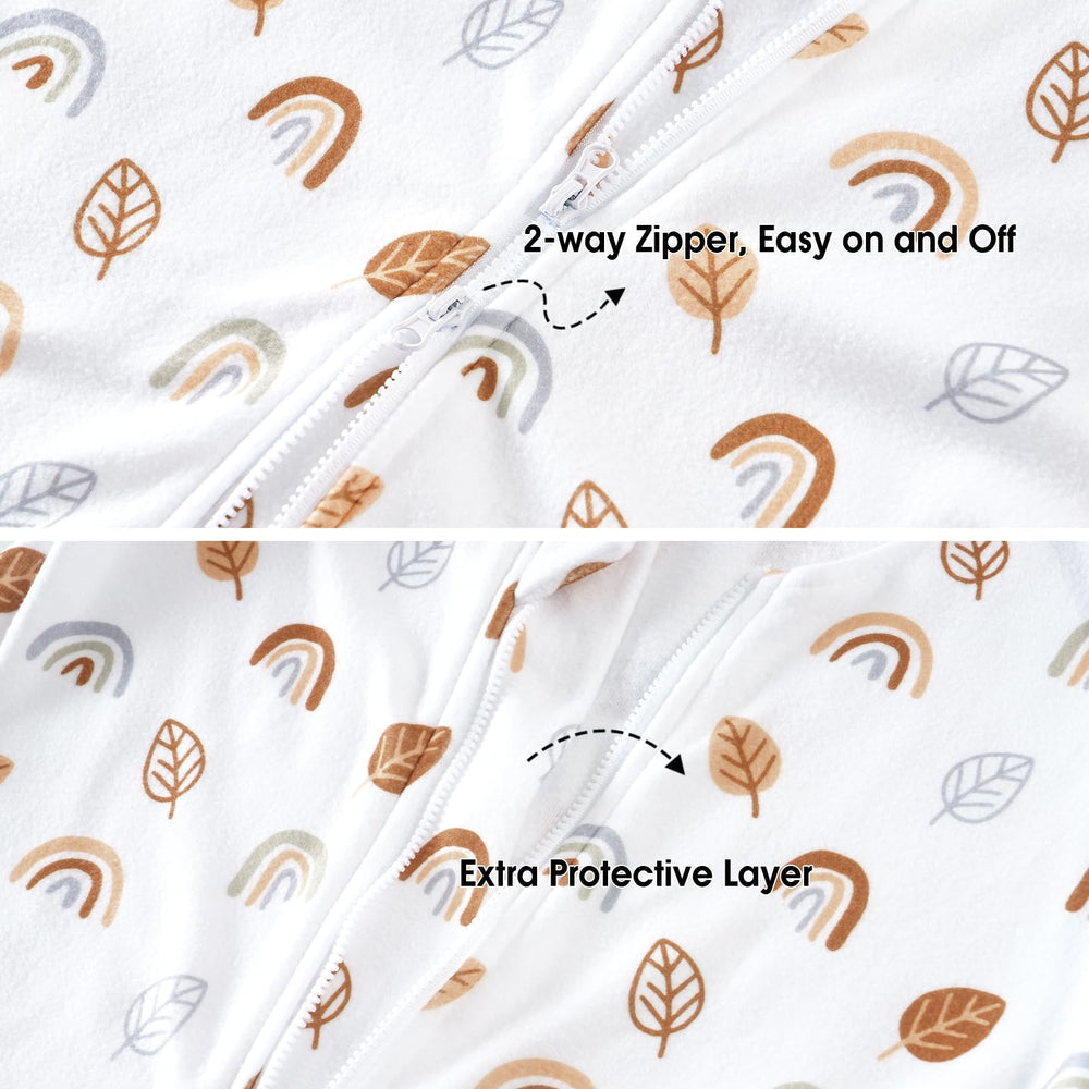 PHF internal zipper protector safeguards chin and belly during dressing