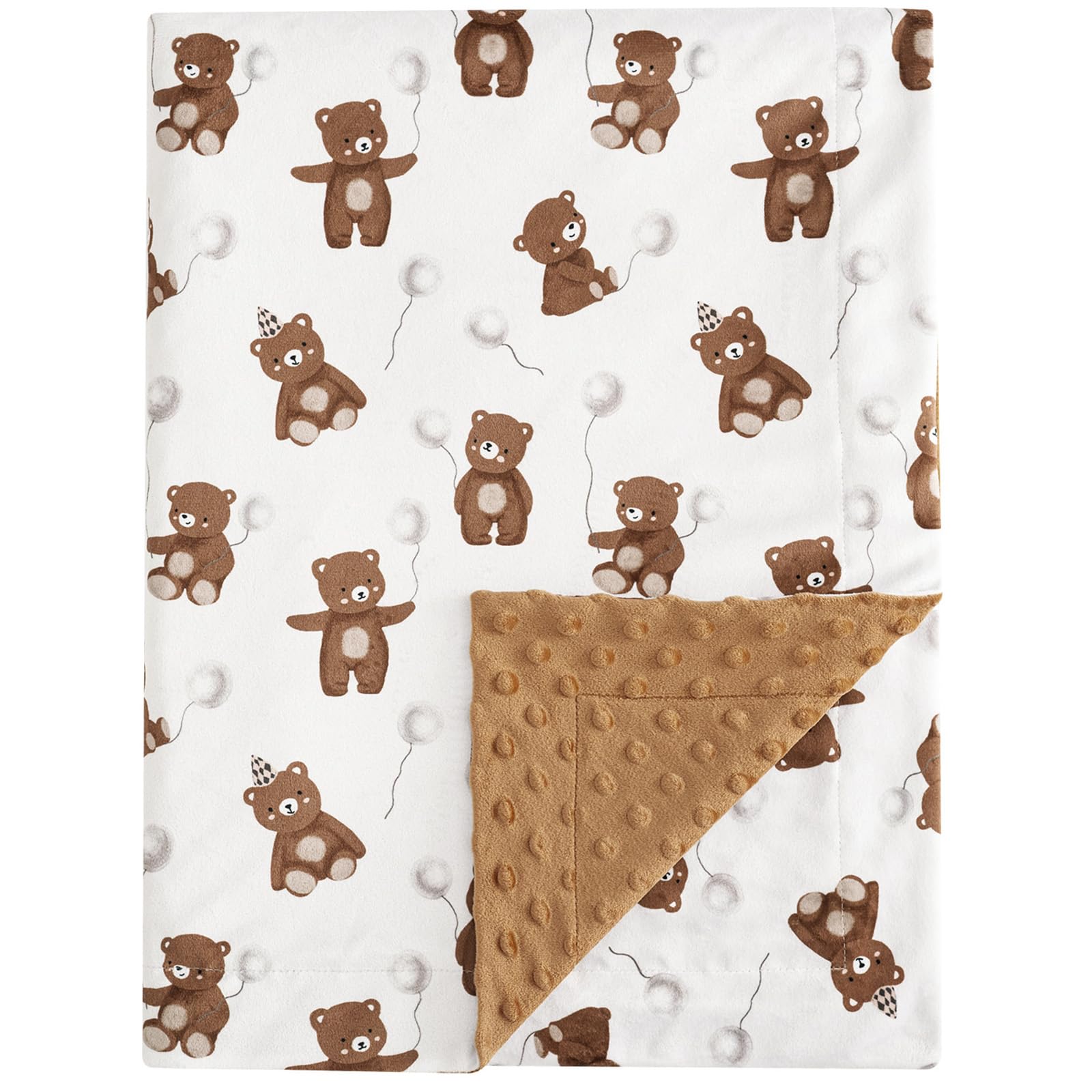 PHF Minky Baby Blanket with soft fabric for cozy newborn comfort.