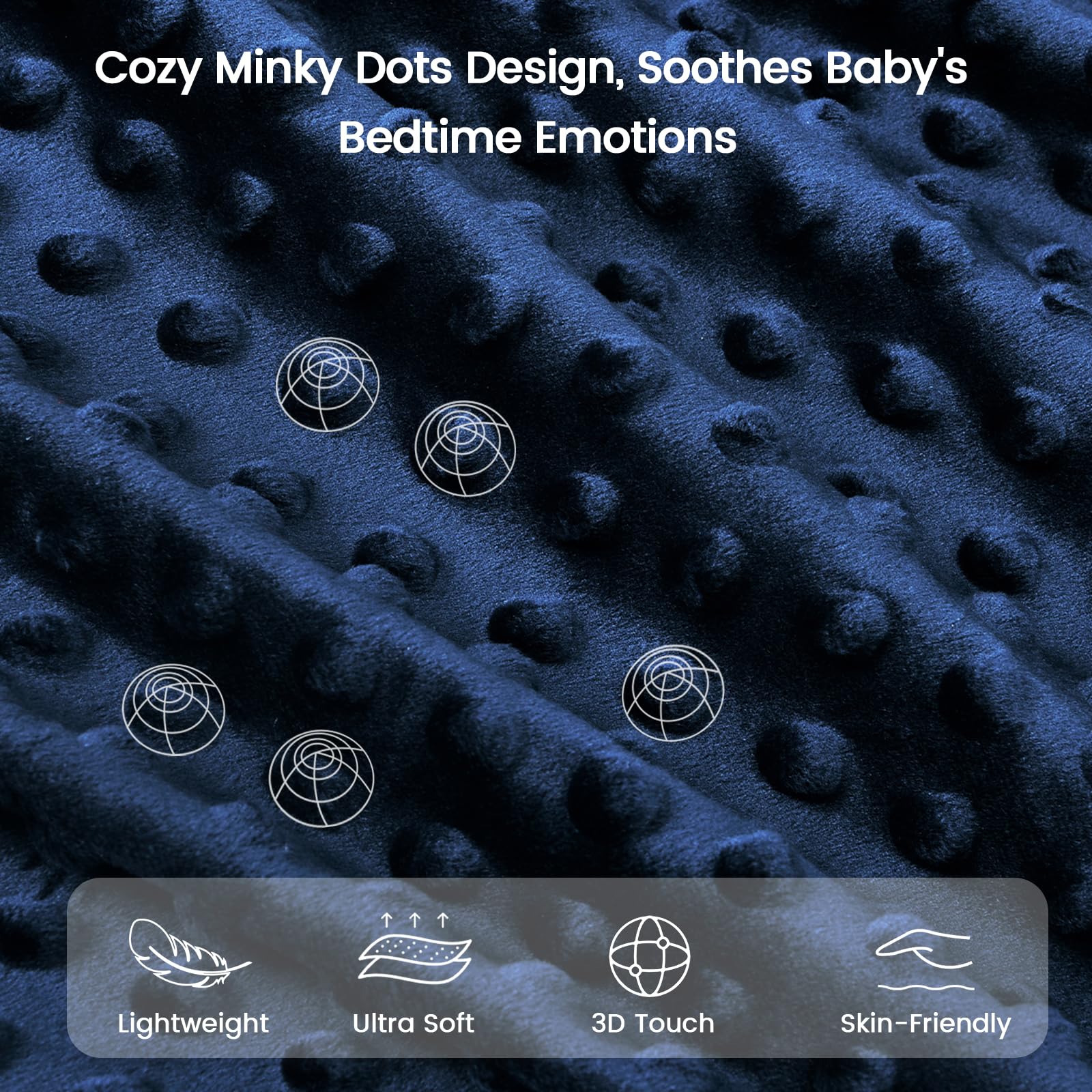 PHF Minky Blanket double-layer warmth provides cozy snuggles during cold days.