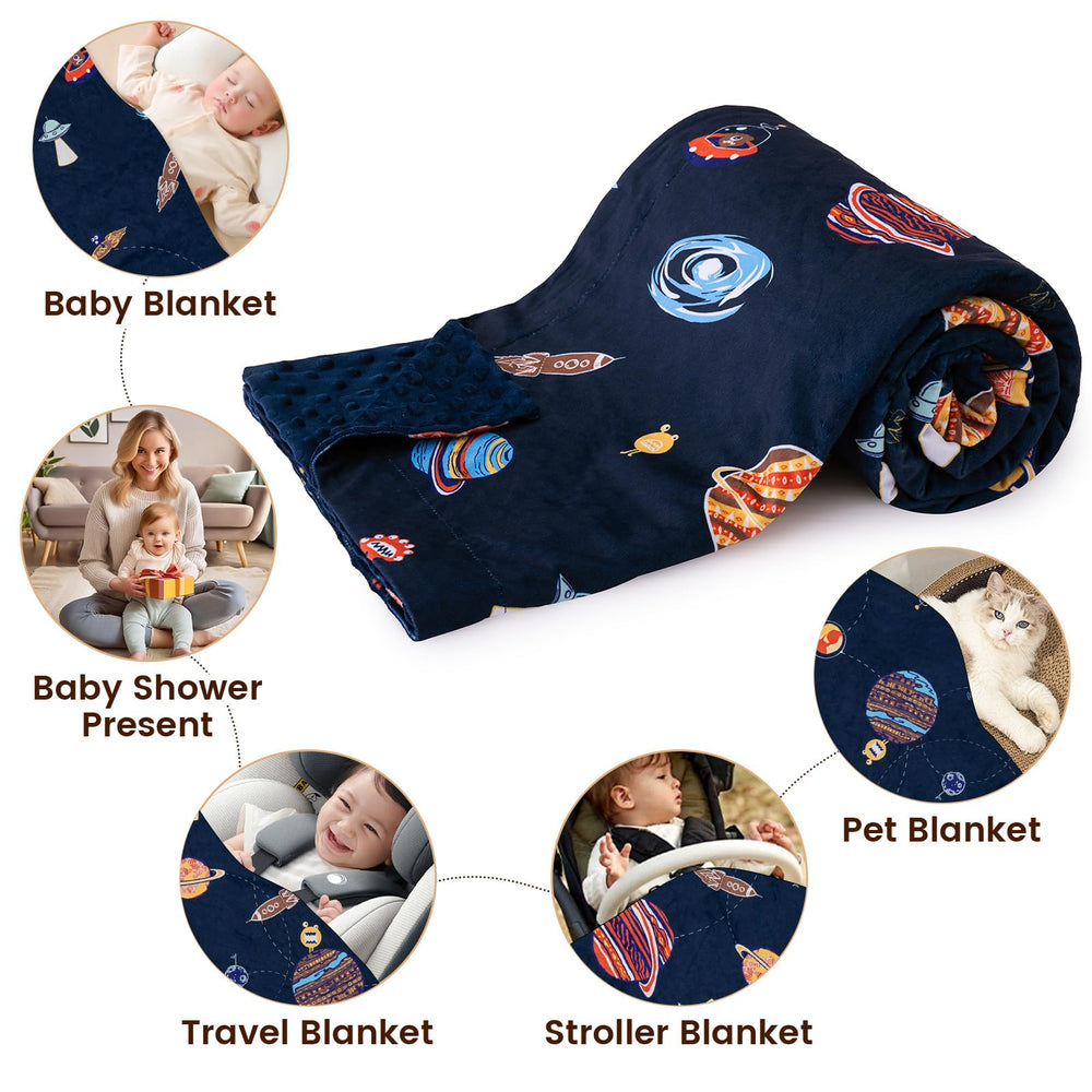 PHF Minky Blanket easy-care fabric stays soft after washing.